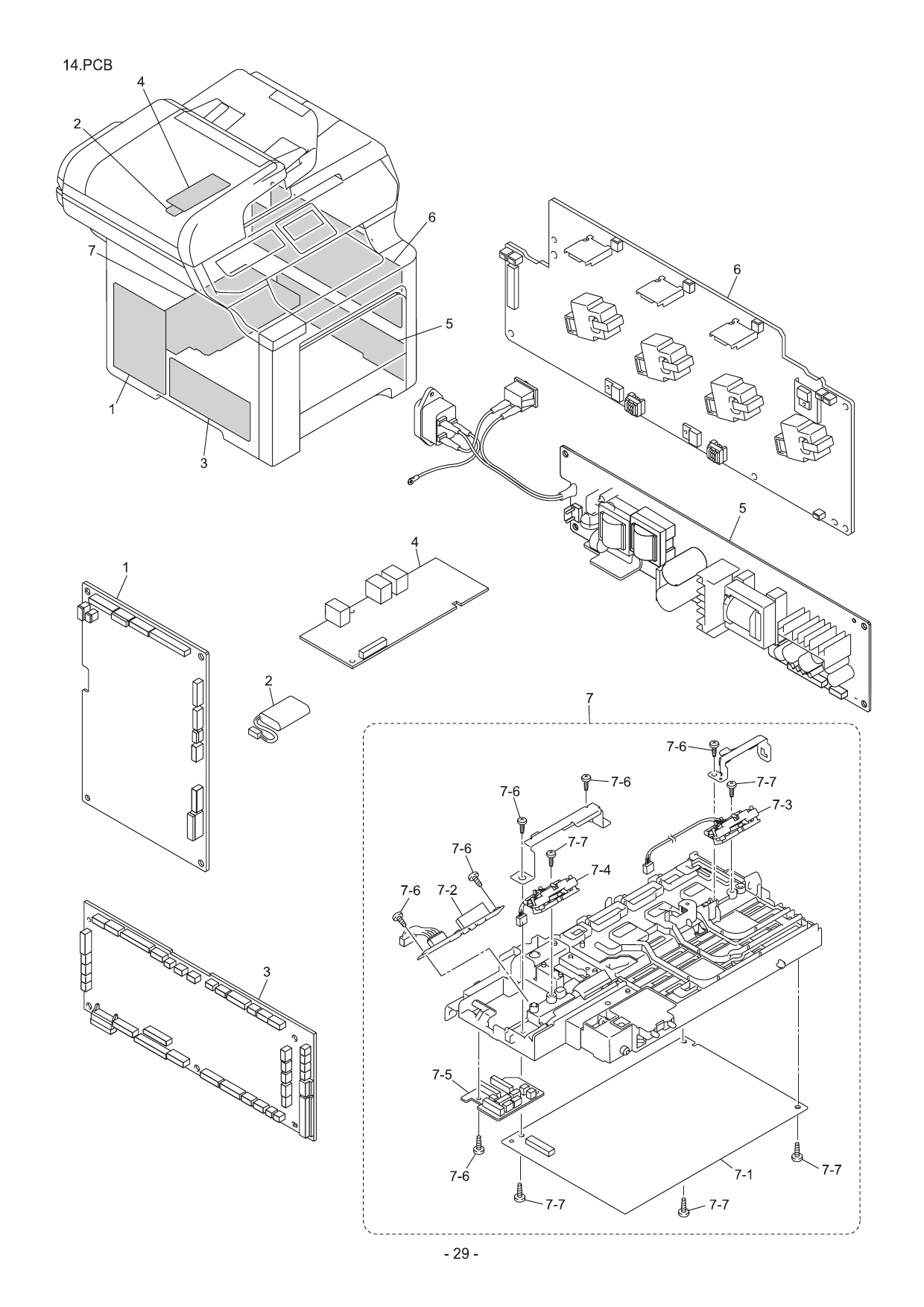 Brother Laser-MFC 9840CDW DCP9045CDN Parts Reference-5